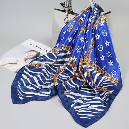 Large Kerchief Printed Female Mother's Outer Scarfs