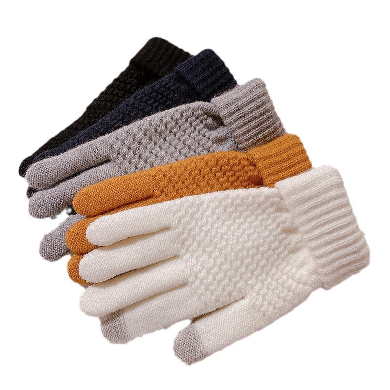 Women's Protection Warm Plush Cute Touch Screen Gloves