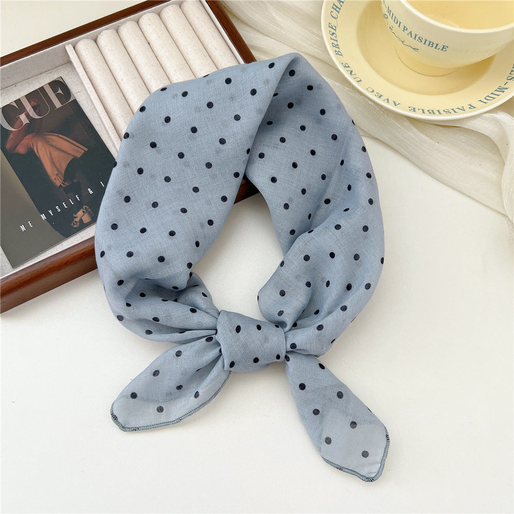 Small Square Towel Silk Female Autumn Summer Bandana Headband Scarfs