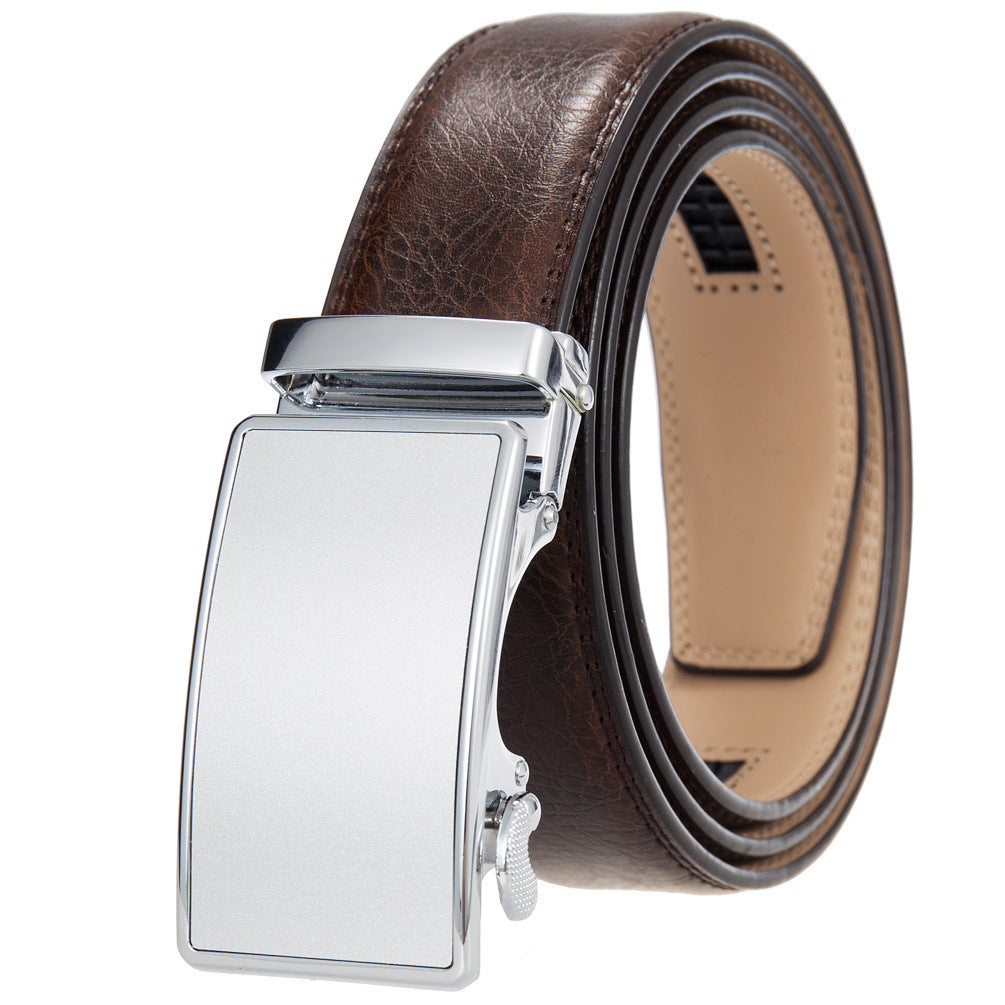 Men's Durable Versatile Automatic Buckle Cowhide Belts