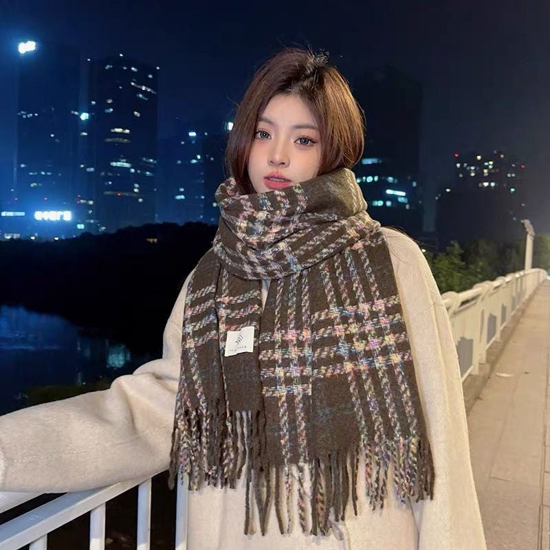 Female Winter High-grade Mohair Artificial Cashmere Scarfs