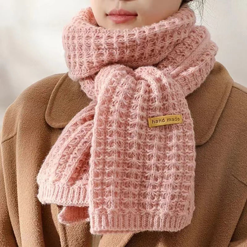 Style Thick Double-sided Warm Atmosphere Simple Scarfs