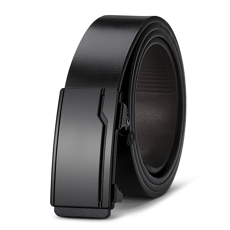 Men's Special Offer Automatic Buckle Imitation Leather Casual Business Medium Belts