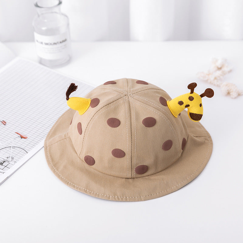 Children's Protection Hat Mask Autumn Giraffe Bucket Kids' Headwear