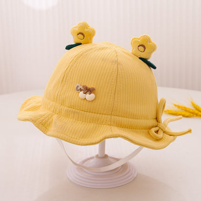 Versatile Korean Style Flower Ears Bucket Kids' Headwear