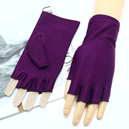 Women's Spandex Summer Solid Color Thin Jewelry Gloves