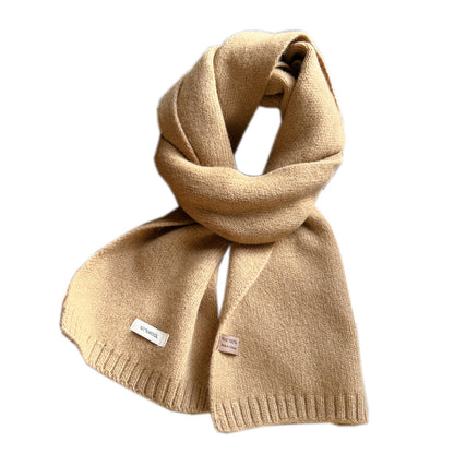 Women's Small Solid Color Knitted Wool For Scarfs