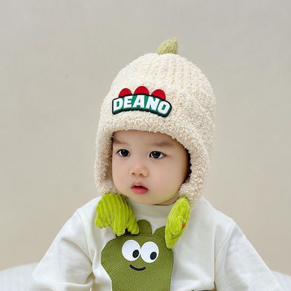 Children's Boys Ear Protection Fleece-lined Thickened Knitted Kids' Headwear