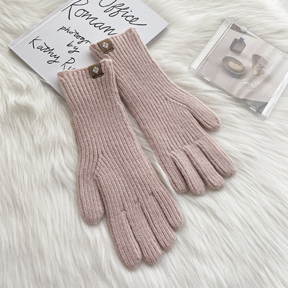 Color Procurement Service Of Korean Labeling Finger Exposed Gloves