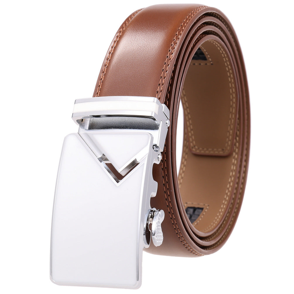 Men's Abrasive Buckle Leather Automatic Fashion Belts