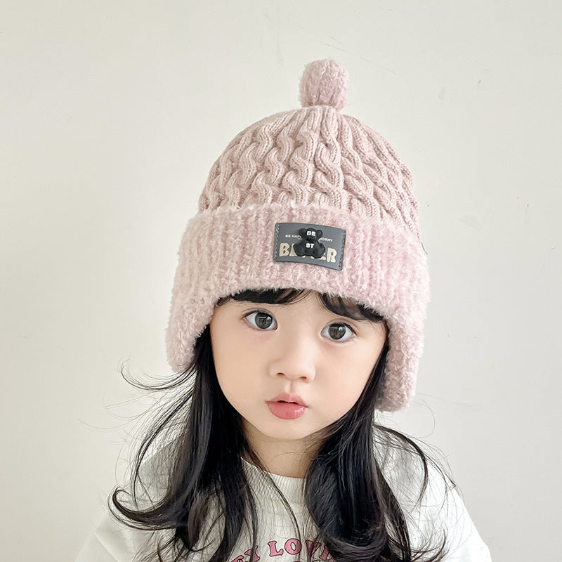 Children's Style Boys Keep Warm Woolen Cute Kids' Headwear