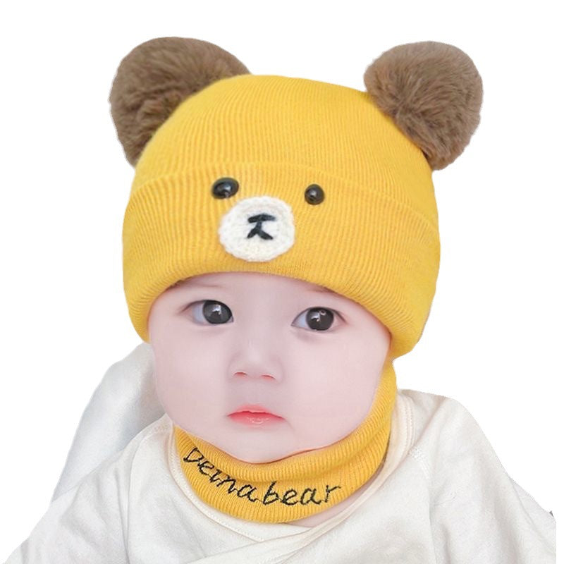 Women's & Men's For Two-piece Set Months Wool Winter Kids' Headwear