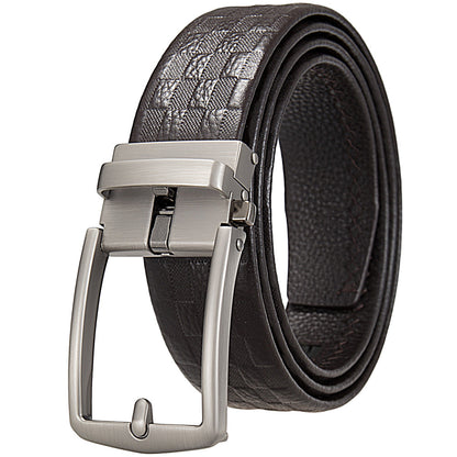 Men's Business Casual Automatic Buckle First Layer Belts