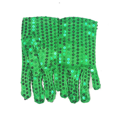 Children's Sequined Dance Show Kindergarten Jackson Adult Gloves