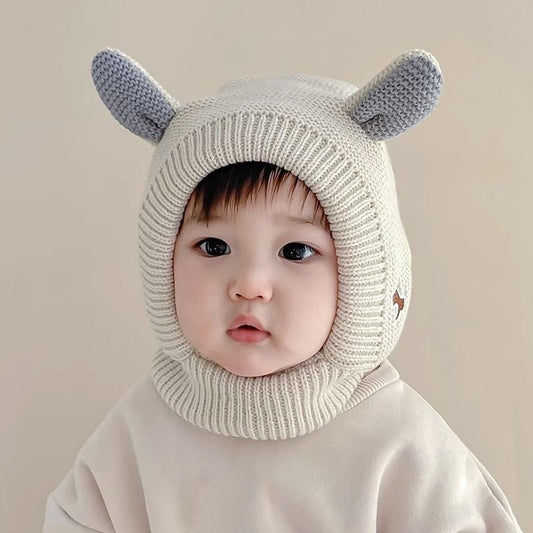 Children's Winter Fleece-lined Unisex Cute Ears Earflaps Kids' Headwear