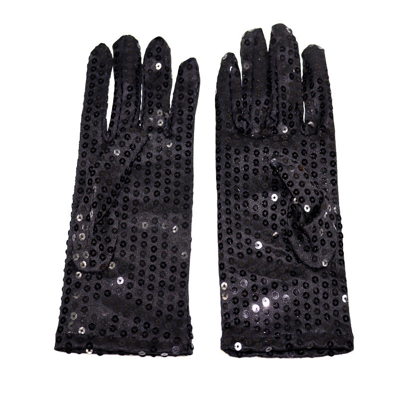 Children's Sequined Dance Show Kindergarten Jackson Adult Gloves