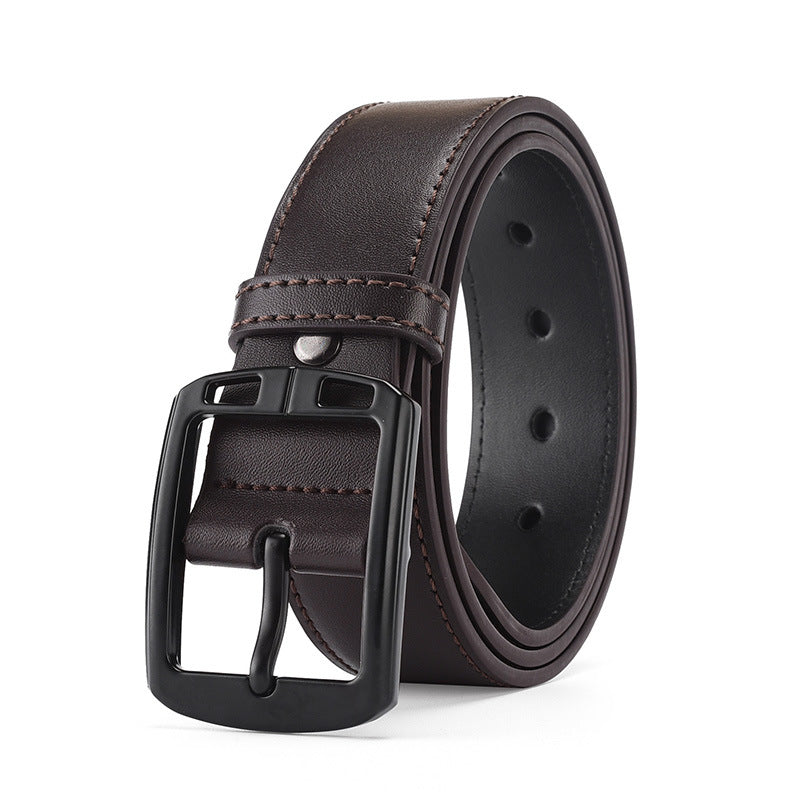 Men's Cowhide Leather Man's Casual Simple Retro Belts