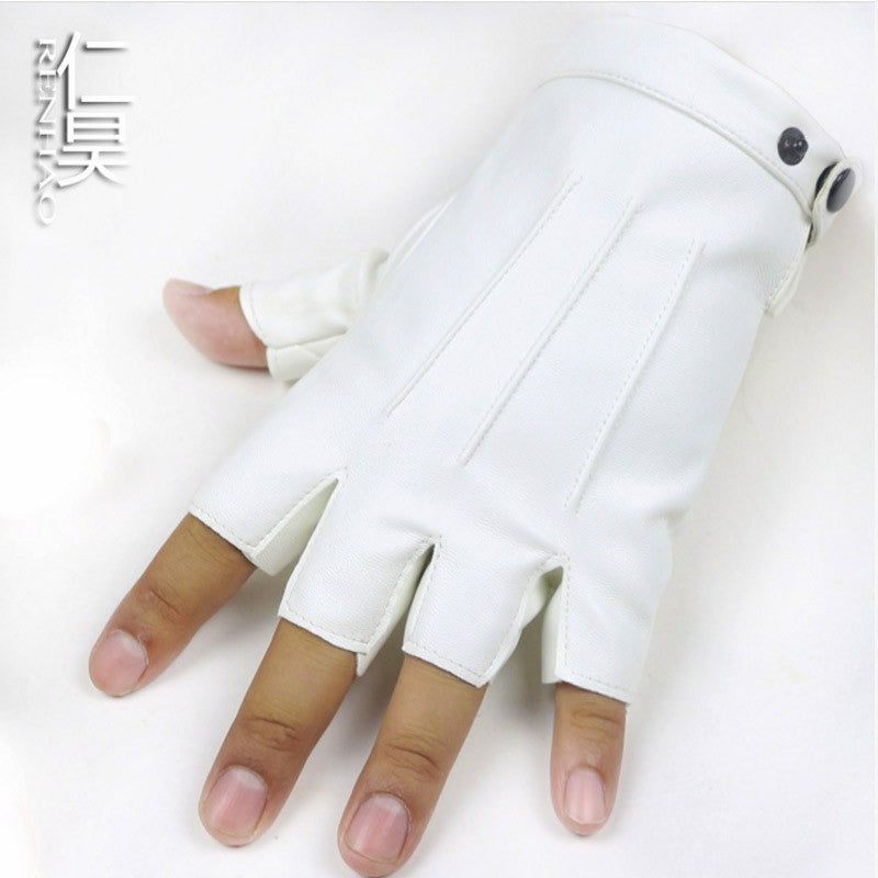 Women's & Men's Half Finger Imitation Missing Open Outdoor Fitness Gloves