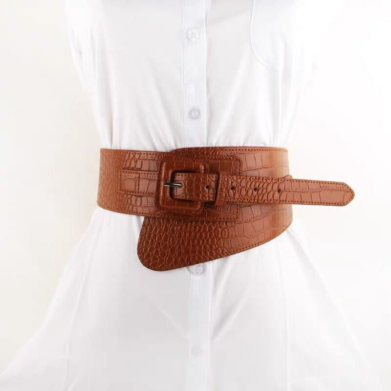 Women's Overcoat Extra Wide Waist Seal Spring Dress Decoration Belts