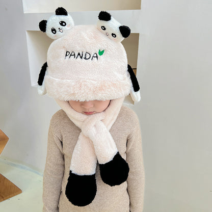 Children's Ears Moving Plush Bonnet One-piece Will Kids' Headwear