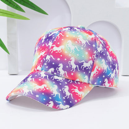 Trendy Starry Sky Sun Protection Hat Peaked Kids' Headwear