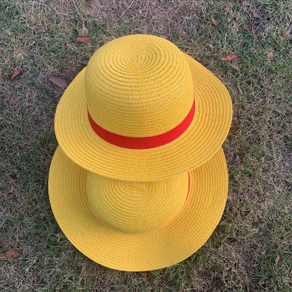 Children's Summer Fashion Yellow Straw Hat Papyrus Kids' Headwear