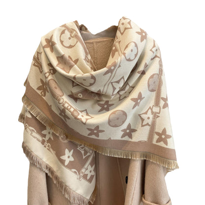 Women's Artificial Cashmere Five-pointed Star Pattern Thickened Scarfs