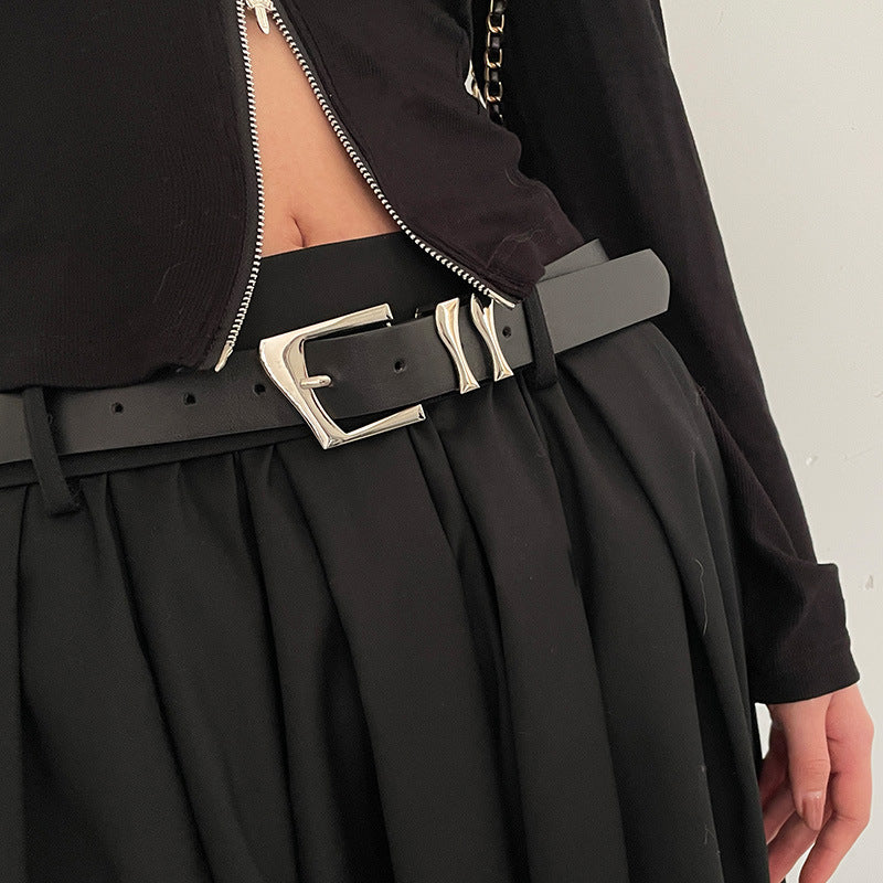 Female Design Sense Niche Decorative Summer Black Korean Style Belts