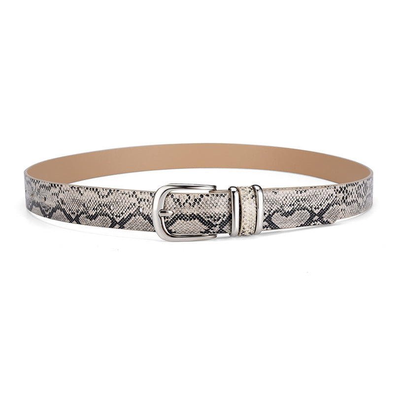 Women's Four Snake Pattern Retro Decorative Pin Buckle Clothing Belts