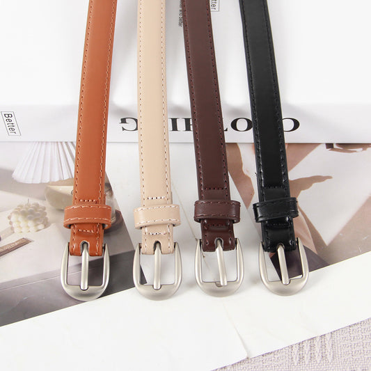 Women's Thin Unisex Style Matching Suit Pants Belts