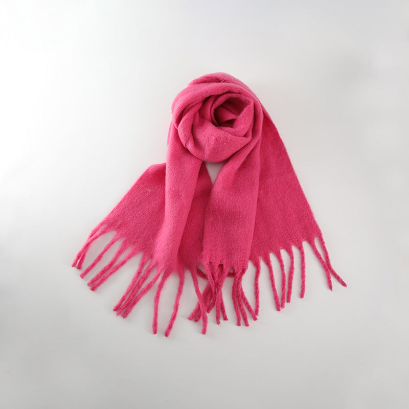 Women's Z's Macaron Solid Color Artificial Cashmere Winter Scarfs