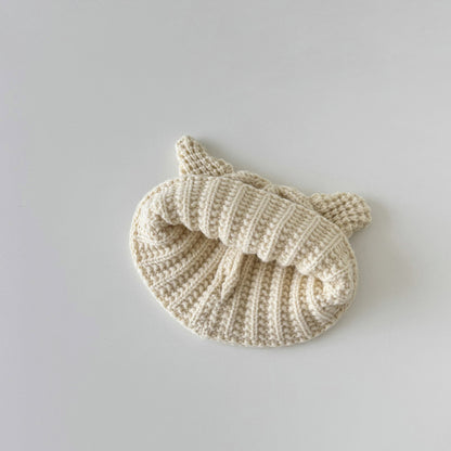 Children's Hat Cute Horn Warm Knitted Wool Kids' Headwear