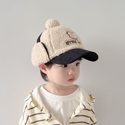 Children's Warm Thickened Peaked Korean Style Little Kids' Headwear