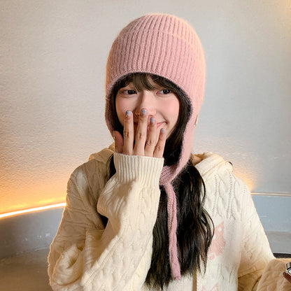 Women's Cute Knitted Hat Outdoor Warm Ear Hats & Caps