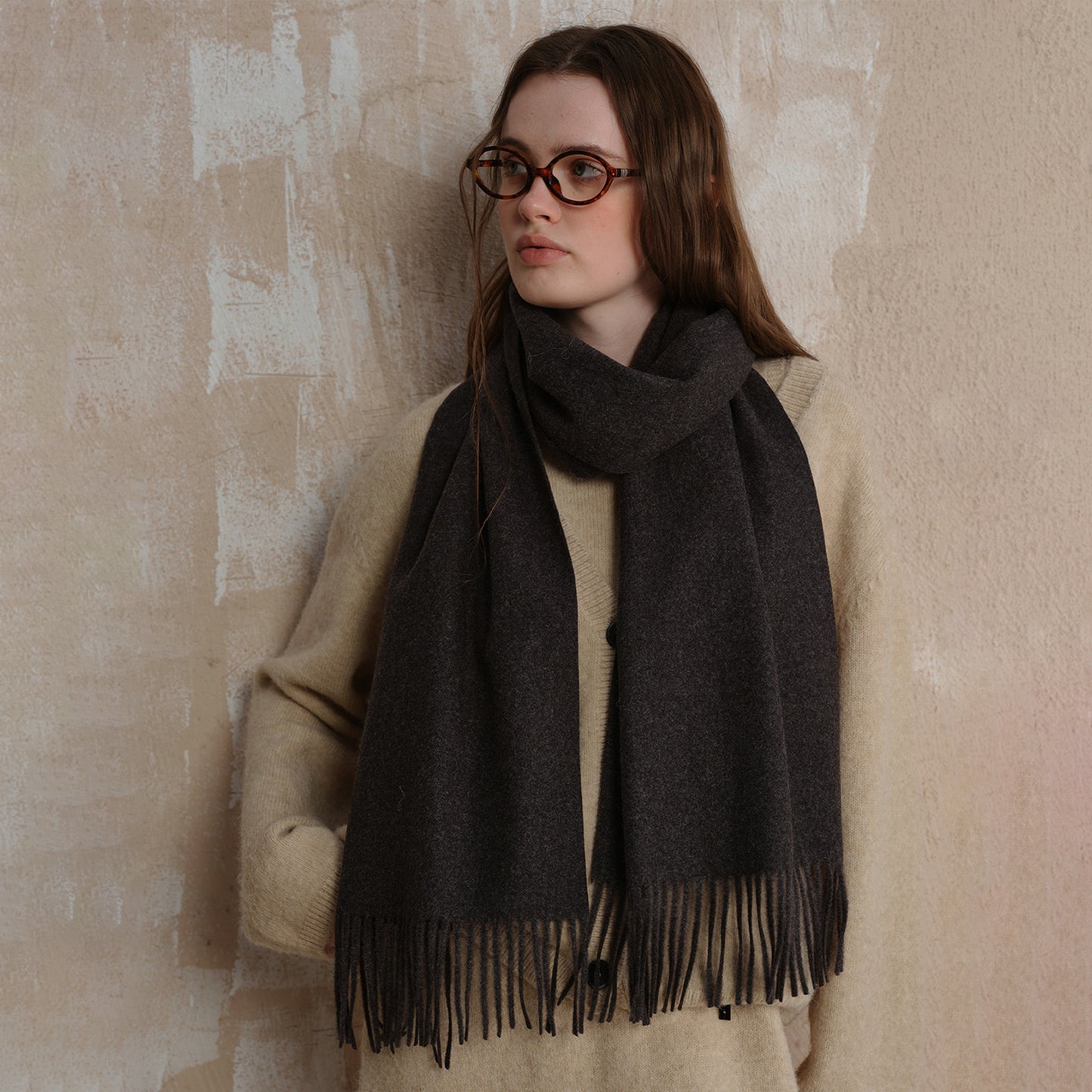 Classic High Sense Simple Warm Solid Scarfs