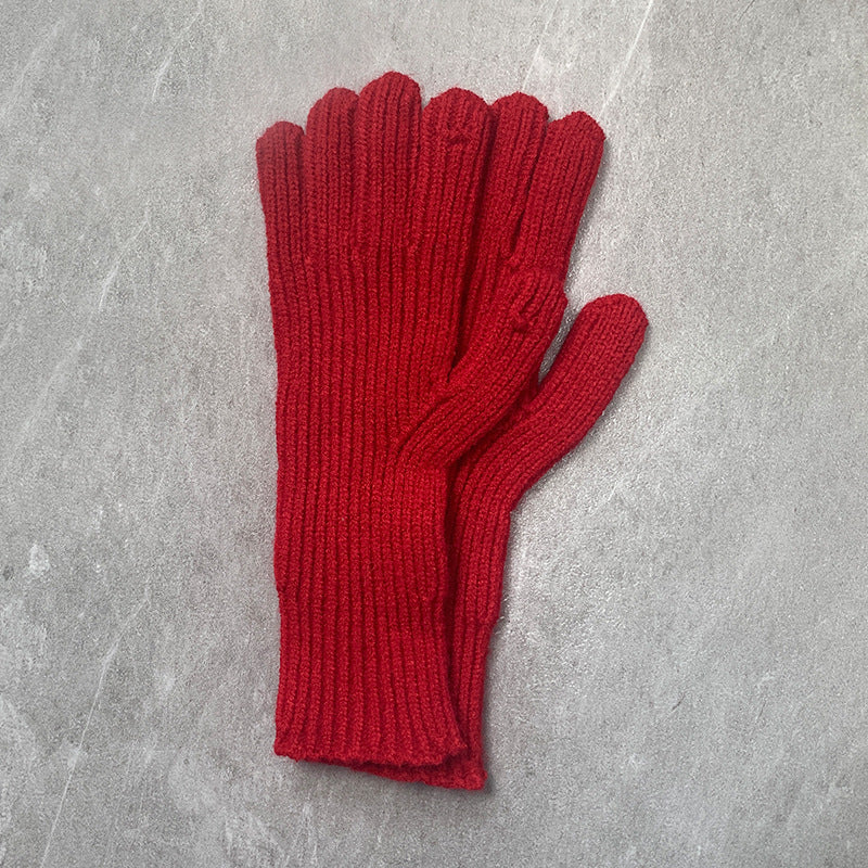 Women's & Men's Knitted For Warm Hole Open Finger Gloves