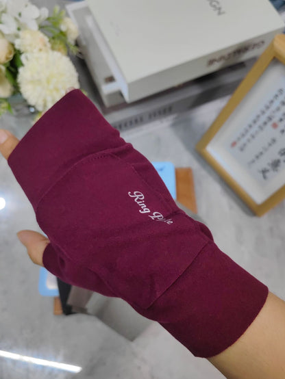 Women's & Men's Double-sided Veet For Writing Typing Leakage Gloves