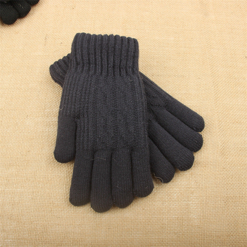 Men's Winter Warm Thickened Fleece Korean Outdoor Gloves