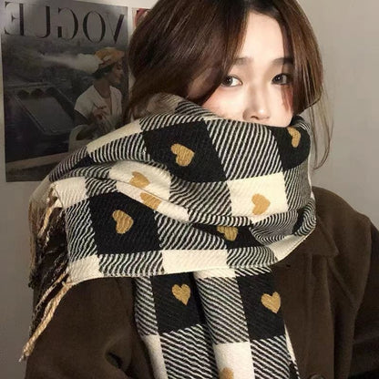 Love Female Winter High-grade Style Korean Cute Scarfs