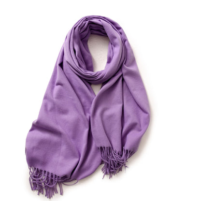 Women's Color Shawl High-grade Warm Korean Style Scarfs