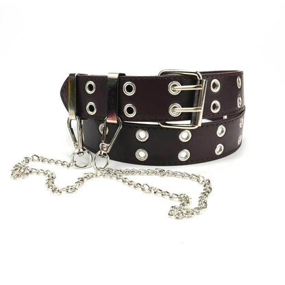 Ornament Niche Design Pink Chain Jeans Belts