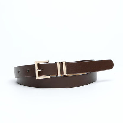 Women's Buckle Thin Simple Decoration Light Luxury Belts