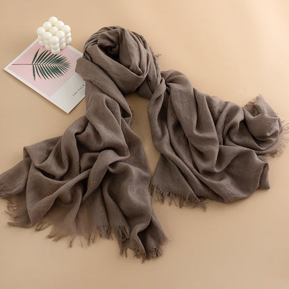 Women's Color Thin High-grade Long Air Conditioning Scarfs