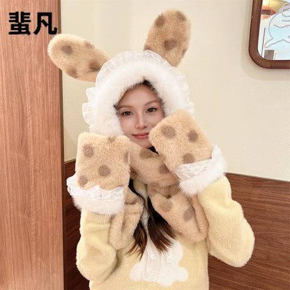 Women's Plush Warm Korean Style Cute Fashion Scarfs