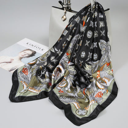 Large Kerchief Printed Female Mother's Outer Scarfs