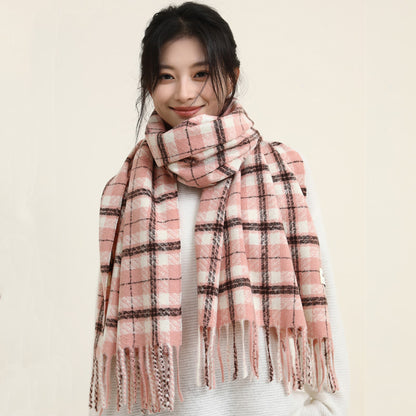 Women's Korean High-grade Thickened Warm Loop Yarn Scarfs