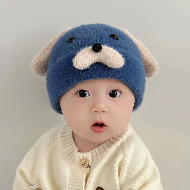 Winter Boys Cute Warm Woolen Ear Kids' Headwear