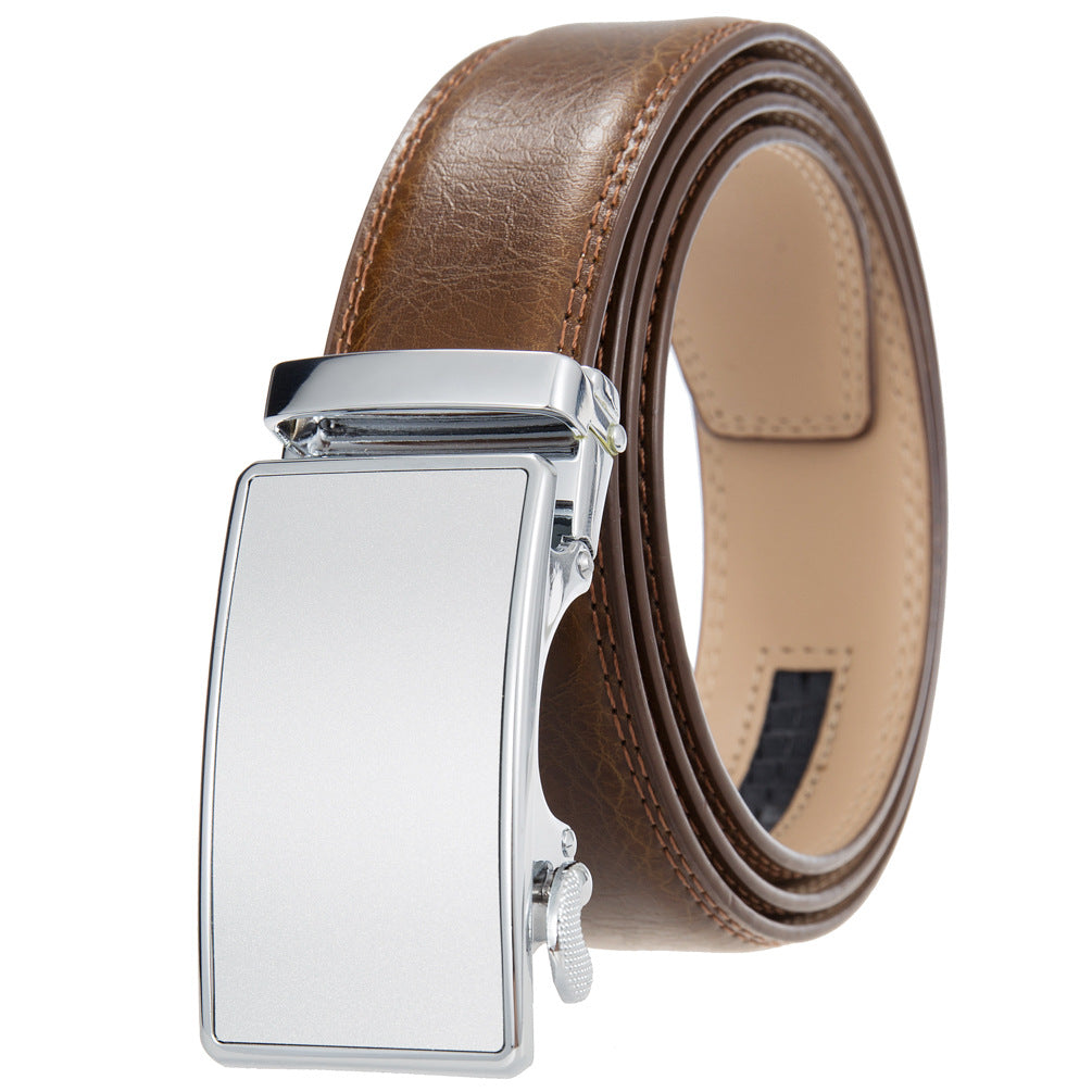 Men's Durable Versatile Automatic Buckle Cowhide Belts