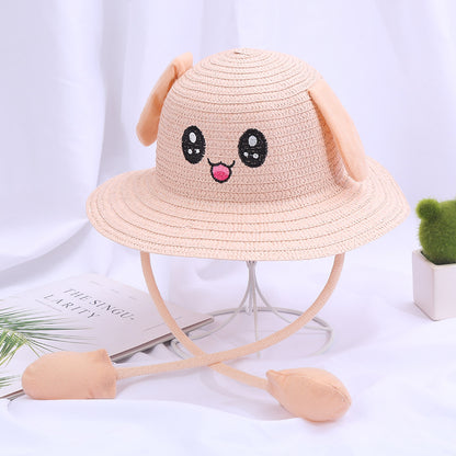 Children's Moving Ears Sun Hat Ruffled Cute Kids' Headwear