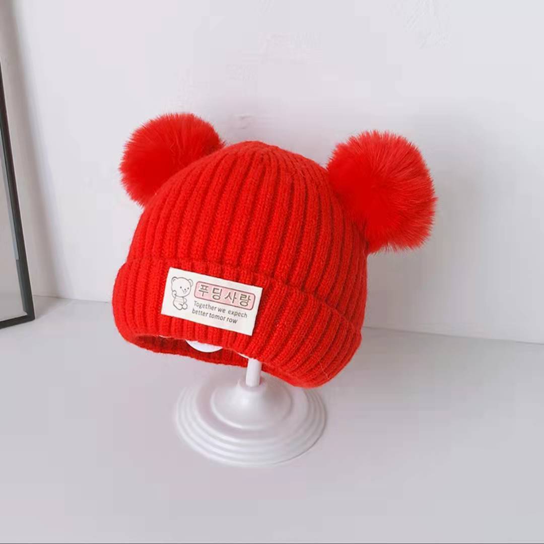 Super Cute Boy Woolen Knitted Warm Kids' Headwear